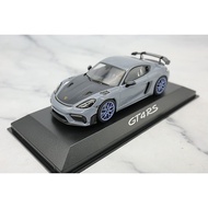[Ready Stock 1 Set] minichamps Mini Cut 1/43 Porsche 718 Cayman GT4 RS Gray Alloy Material, with Ori
