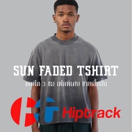 Hiptrack™ ซันเฟด เสื้อทรงโอเวอร์ไซส์ ชายเสื้อสั้น - เฟดดำ