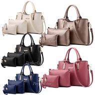Perfectlive Aidebam 3 PCS Set Handbag Women Smart Elegant Tote Sling Bag Purse