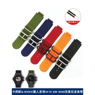 Strap Suitable for Casio Series GW-9400 GW-9400DCJ 3410 Nylon Modified Strap