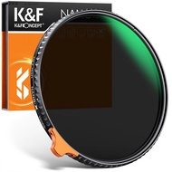 K & F Concept VND ฟิลเตอร์ ND2-400หรี่ได้กระจกสีเทา77 82แผ่นกรอง Mm
