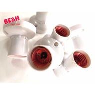 BE&H E27 PVC BETTEN HOLDER LAMP HOLDER KAKI LAMPU DIY WHITE PUTIH TRIP FOR BULB LED