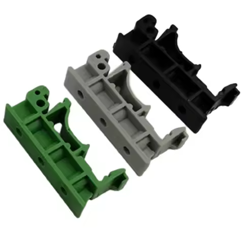 2PCS 35mm PCB DIN Rail Mounting Adapter PCB Mount Bracket Clips Circuit Board Bracket Holder Carrier