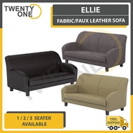 ELLIE SERIES FABRIC/FAUX LEATHER SOFA (1 SEATER / 2 SEATER / 3 SEATER AVAILABLE)