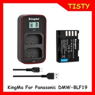 KingMa For Panasonic DMW-BLF19 (1960mAh) 7.2V  battery and LCD dual charger for Panasonic DMC-GH4 GH5 GH5S GH3