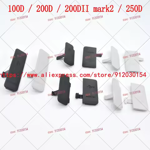 High-qualit NEW For Canon EOS 100D 200D 200DII 250D USB Cover MIC HDMI Rubber Lid Cap Digital Camera