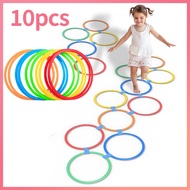 10Pcs Kids Outdoor Toy Hopscotch Jumping Ring Circle Children Sensory Integration Training Physical