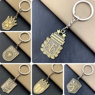 Argentina Football Keychain Germany Commemorative Pendant National Team Italy Copper Keychain France