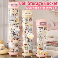 SG Doll Storage Box | Large PVC Toy Organizer with Zipper, Waterproof & Dustproof