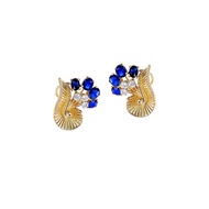 Cartier Vintage Gold, Sapphire and Diamond Earclips