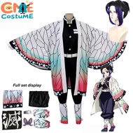 CMEcostume Demon Slayer Shinobu Kochou Cosplay Kimono Haori Jacket - Anime Uniform for Adults & Kids