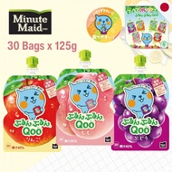 Minute Maid Qoo Fruit Pouch Variety Pack Coca-Cola - Bulk Box (30 Bags x ) | Apple, Peach, Grape