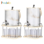 [Predolo] Iced Beverage Dispenser,Drink Dispenser with Stand,Lemonade Container,Lemonade