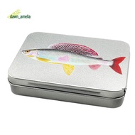 Grayling Trout Pattern Fly Metal Bait Box Fly Fishing Lure Accessories Fly Bait Box