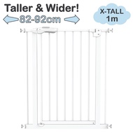 SKIDA XY009H Extra Tall & Wide [82-92cm, Height 1m] Safety Gate Extension 10cm 20cm 30cm 45cm Baby S