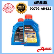YAMALUBE RS500 15w50 SEMI SYNTHETIC ESTERs ENGINE OIL (ORIGINAL100%YAMALUBE) MINYAK HITAM ENGINE 1Li