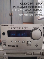Mini hifi ONKYO PR-155made in japan AV surround CONTROLER ปรีแอมป์ ใช้ไฟ100-110V (ต่อลำโพงไม่ได้) ต่