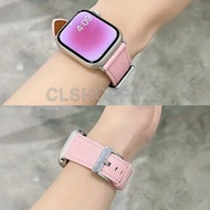 Premium leather strap for Aple Watch band Ultra 49mm Series 10/9/8/7 46mm 42mm 45mm 41mm For Smart w