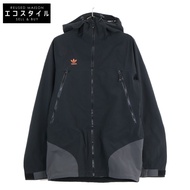 阿迪達斯 FJ7502 黑色三層 20K 衝鋒衣，小號