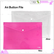 A4 Button File / A4 Paper File Folder / Pocket Button Folder / Plastic Button File / Document Holder