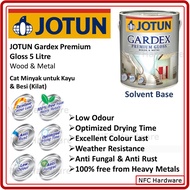 JOTUN Gardex Premium Gloss 5 Litre Wood & Metal (Cat Minyak Alas Kayu/Besi)