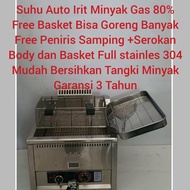 Terlaris Gas Deep Fryer Suhu Automatis Penggorengan Gas