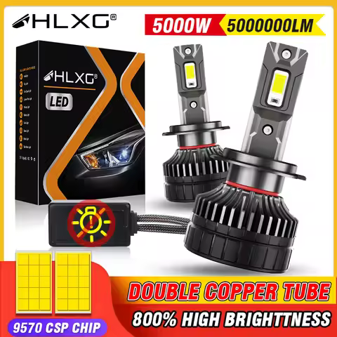 5000W 500000LM H7 LED H4 H11 Canbus Car Headlight No Error CSP H1 H3 9005 HB3 9006 HB4 9012 HIR2 Tur