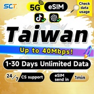🌟Wefly Taiwan eSIM 5G 1-30Days Daily 1GB-Unlimited Data eSIM Taiwan SIM Card