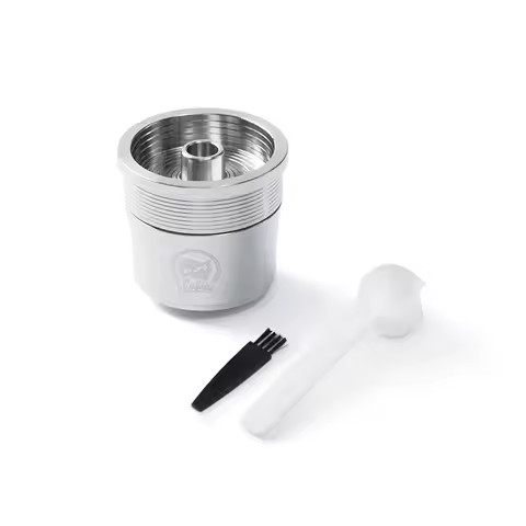 ICafilas Stainless Steel Reusable Illy Coffee Filter Tamper Set Refillable Capsules Pod Tamper For I