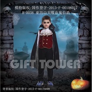 evil vampire costume for kids 2-12yrs