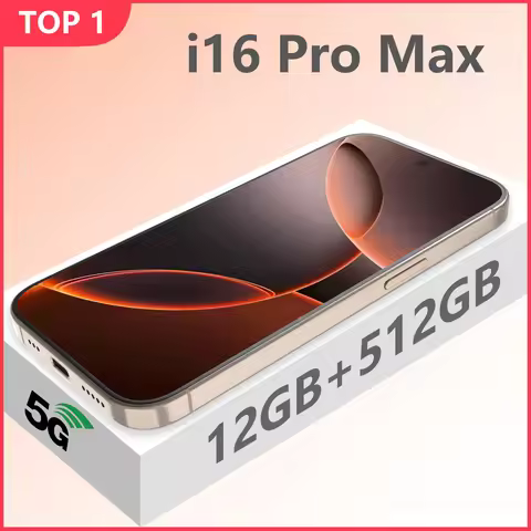Global Version I16 Pro Max Smartphone Android,6.8'',12GB RAM 512GB ROM,Dual SIM,Mobile phones,Google