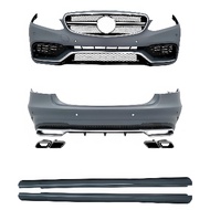 E CLASS W212 Facelift E200 E300 AMG E63 Set Front Rear Bumper Side Skirt E KELAS BODYKIT MERCEDES