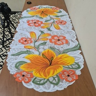 Taplak Meja OVAL Minimalis Modern Atau Taplak Meja Ruang Tamu Karakter | Table Runner Homemade | Tap