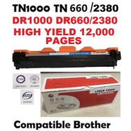 Compatible Brother Printer Toner Cartridge TN1000 TN660 TN 2380  DR1000 DR660 DR2380 TN-2480 TN2480 DR2455 DR-2455