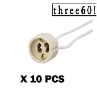 10 PCS X GU10 LED Lamp Socket Holder, GU10 Base Halogen Adapter - WIRE LENGHT 15CM