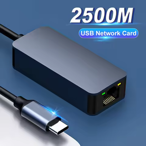 2500Mbps USB3.0 Type-C To RJ45 Ethernet Network Card RTL8156B High Speed Gigabit Adapter Drive Free 