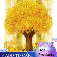 Money Tree Resin Diamond Painting 5D DIY Full Round Drill Rhinestone Mosaic Round Full Beads Money Tree Fortune Tree Diamond Painting Diamond Painting Wall Decor Round Full Beads New Design