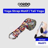 Yoga Strap Belt Motif Yoga Strap/ D Gym Fitness Pilates MotifRing - Motif 1