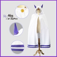 HZ Anime Re:Life in a different world from zero Emilia Cosplay Costume Wig Set Uniform Lolita Hallow