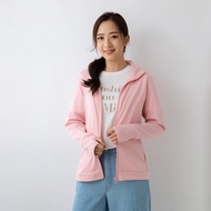 UPF50+吸濕排汗女防曬外套_立領淺粉