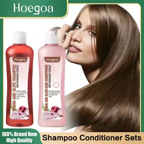 Rosemary Onion Shampoo and Conditioner Sets Anti Hair Loss Improve Rough Frizz Prevent Breakage Repa