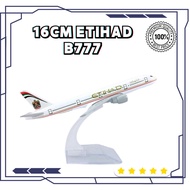 16CM ETIHAD BOEING B777 1:400 METAL AIRCRAFT REPLICA DIECAST COLLECTIBLE DISPLAY PLANE TOY