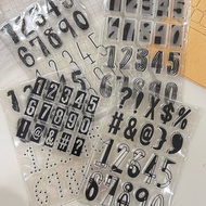 0765 G125 ️ Number Seals Various Styles Transparent Seal Crystal