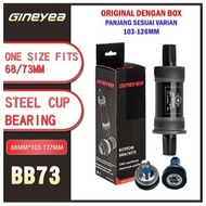 Gineyea BB Box Bottom Bracket BSA 68 73mm Bearing for Crank Square