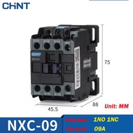 Chint AC คอนแทคเตอร์ 110V 220V 380V 24V 36V เฟสเดียว CJX2-0910 CJX2-1210 CJX2-1810 CJX2-2510 CJX2-32