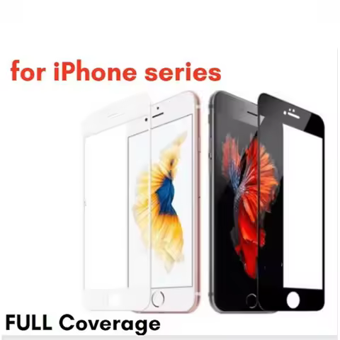 2PCS FULL COVERAGE for iPhone SE 2022 2020 8 7 6 6S Plus - Premium 9D Tempered Glass Phone Screen Pr