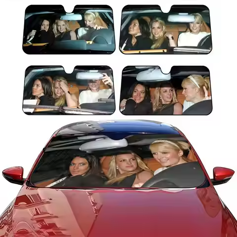 Famous Singer P-Paris H-Hilton Sun Visor Car Windshield Sun Shade Front Window Sunshade UV Block Hea
