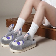 Disney Nick Wilde & Judy Hopps Couple Slippers Women's Slippers, Fuzzy Plush Unisex House Shoes With