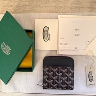 【GOYARD】Matignon PM 拉鍊皮夾／黑色系／附盒附購證
