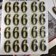 Gold Foil Number Adhesive Sticker House Number Sticker Number Sticker Number Number 0-9 Whole House 